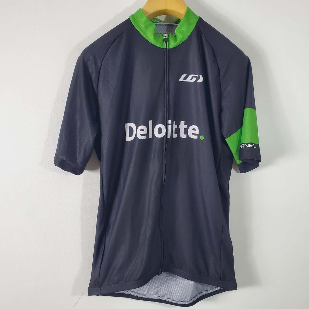 NWT-Louis Garneau Men's Cycling Short Sleeve Zip Top
